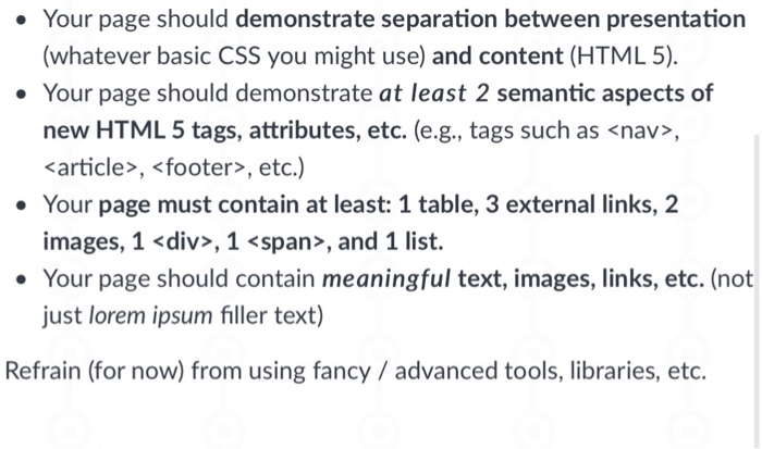  i need to make a basic html website Basic home page