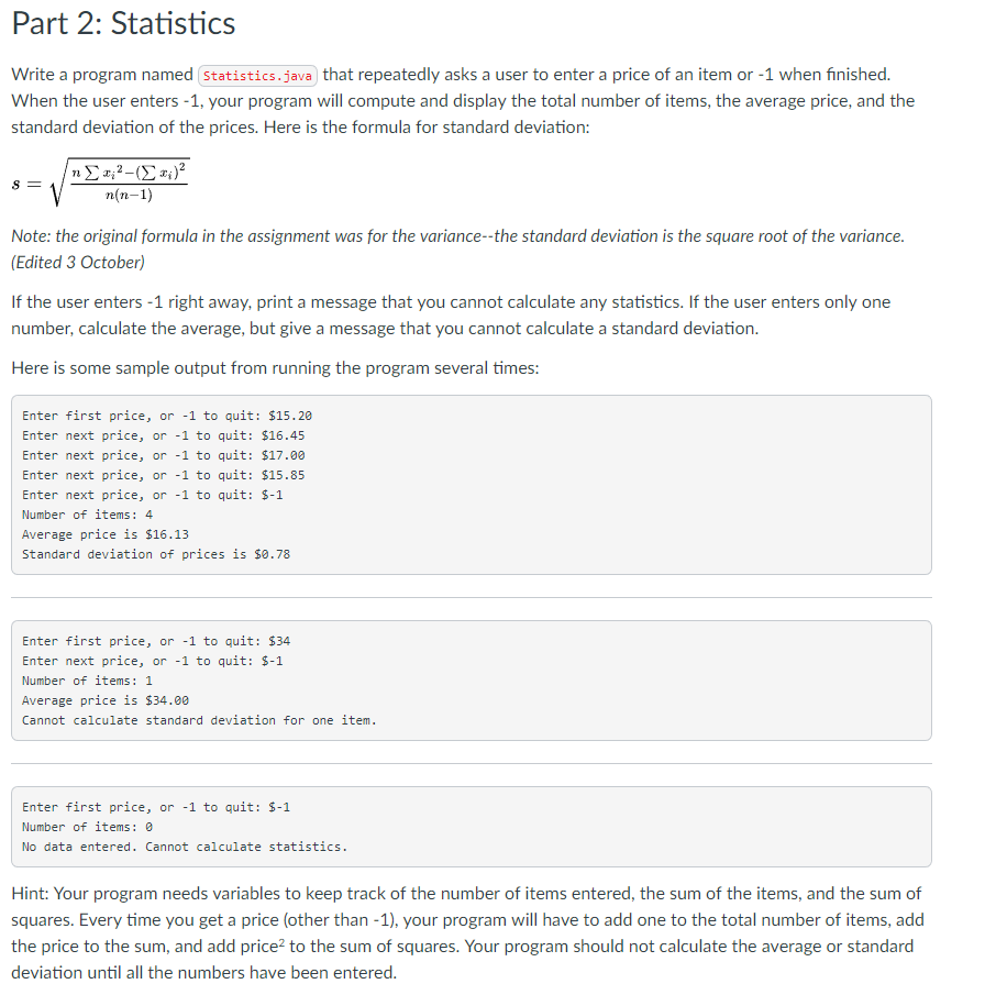Can someone write the Java code out for this project? Please DO