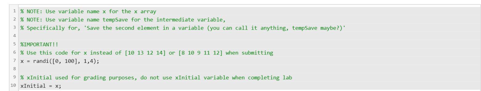 the coding Must be on MATLAB 1 % NOTE: Use variable