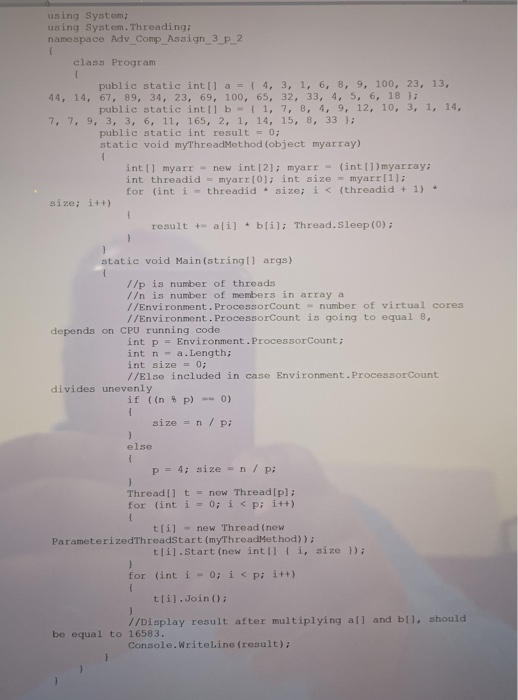  This code is writen in c sharp. Now, write a pseudo