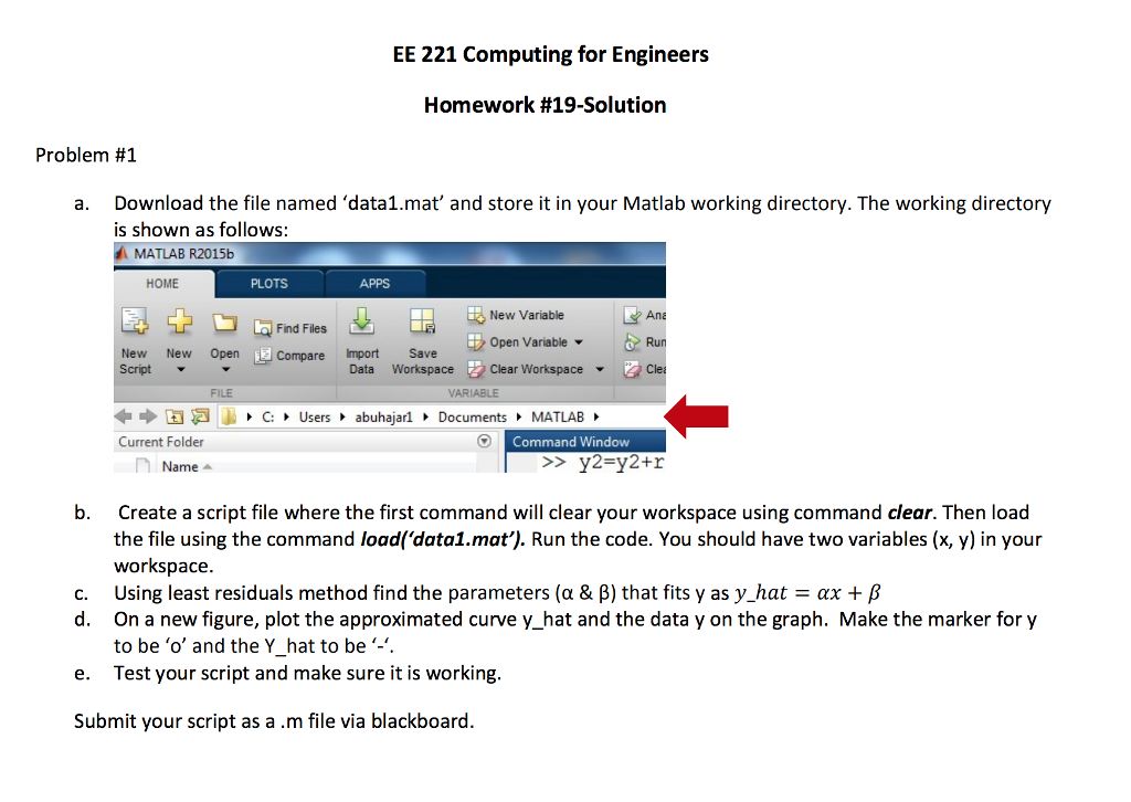  EE 221 Computing for Engineers Homework #19-Solution Problem #1 a. Download