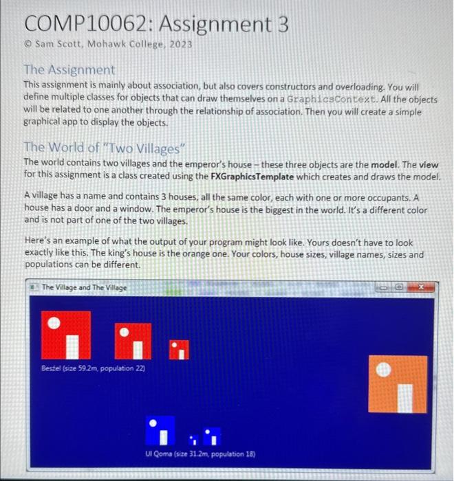  The Assignment This assignment is mainly about association, but also covers