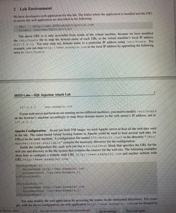 familiar with SQL commands by playing with the provided database. We have