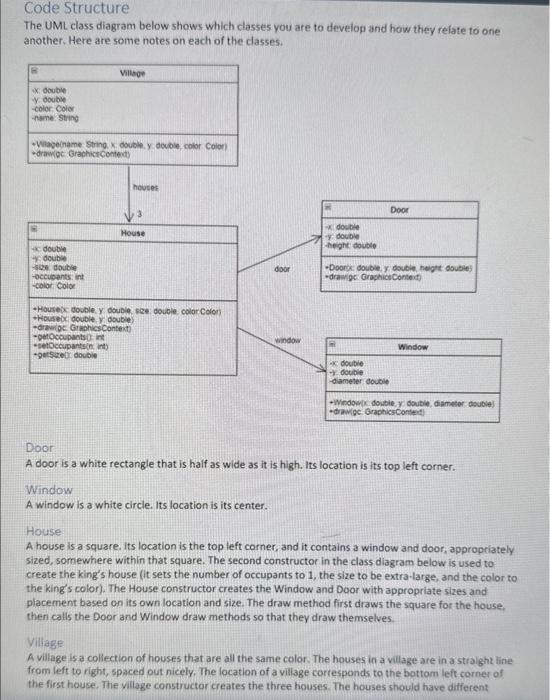 constructors and overloading. You will define multiple classes for objects that can