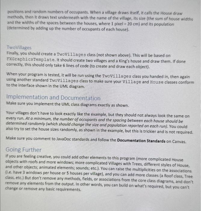 draw themselves on a GraphicsContext. All the objects will be related to