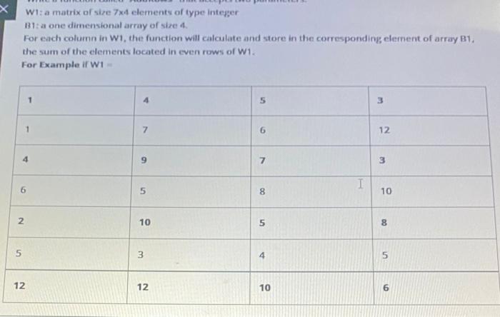 B 5 3 4 1 5 12 12 10 6 Then B1