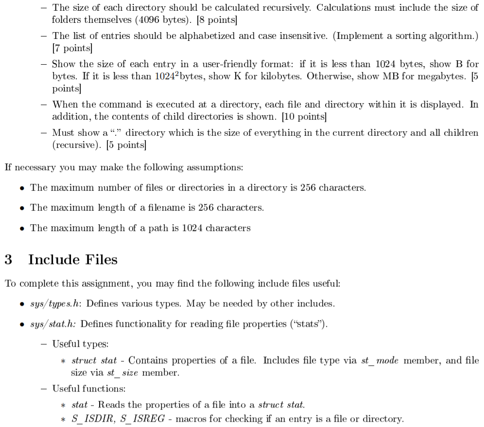 the current working directory (see below) 2 Requirements 35 points In this