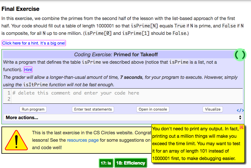 This is in python In this exercise, we combine the primes