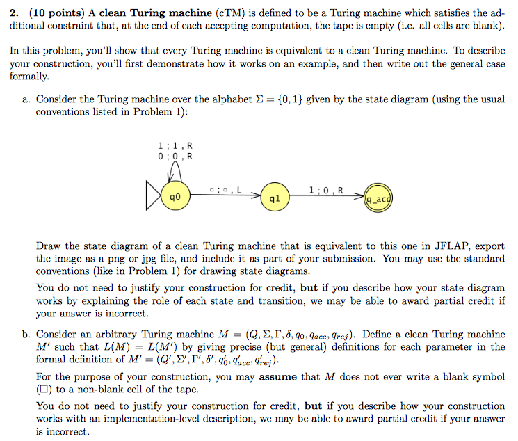  Please Help me with this problem! 2. (10 points) A clean