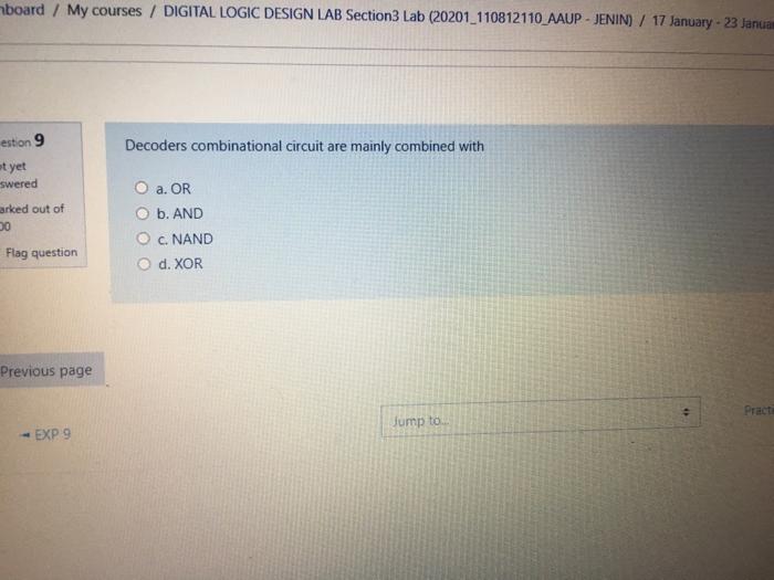  board / My courses / DIGITAL LOGIC DESIGN LAB Section3 Lab