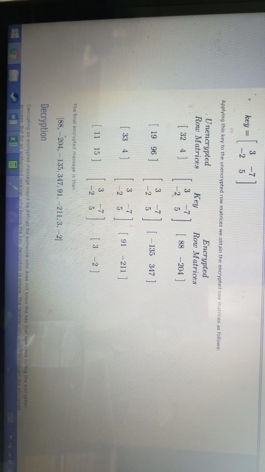 that you want to encrypt. The characters that are included are called