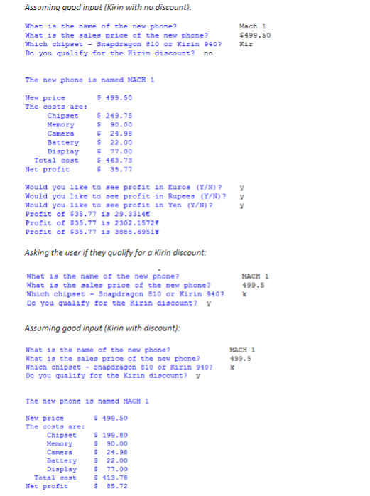THE SOLUTION VERY LENGTHY! Input Validation The input data will only be