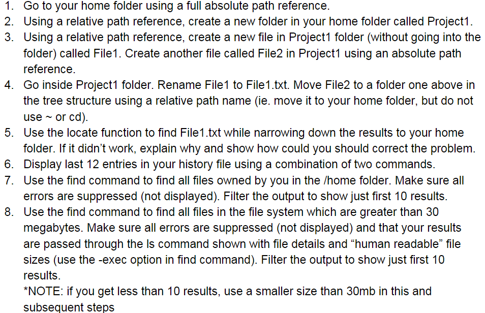 I need help with 9 and 10 please type the correct commands
