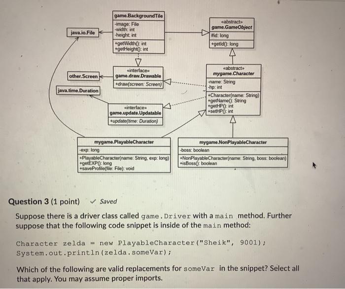  java.io.File game.Background Tile -image: File -width: int -height:int +getWidth(); int +getHeight:
