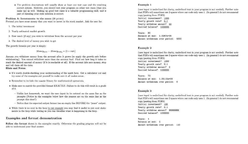  This is a C++ problem. Thank you . The problem descriptions