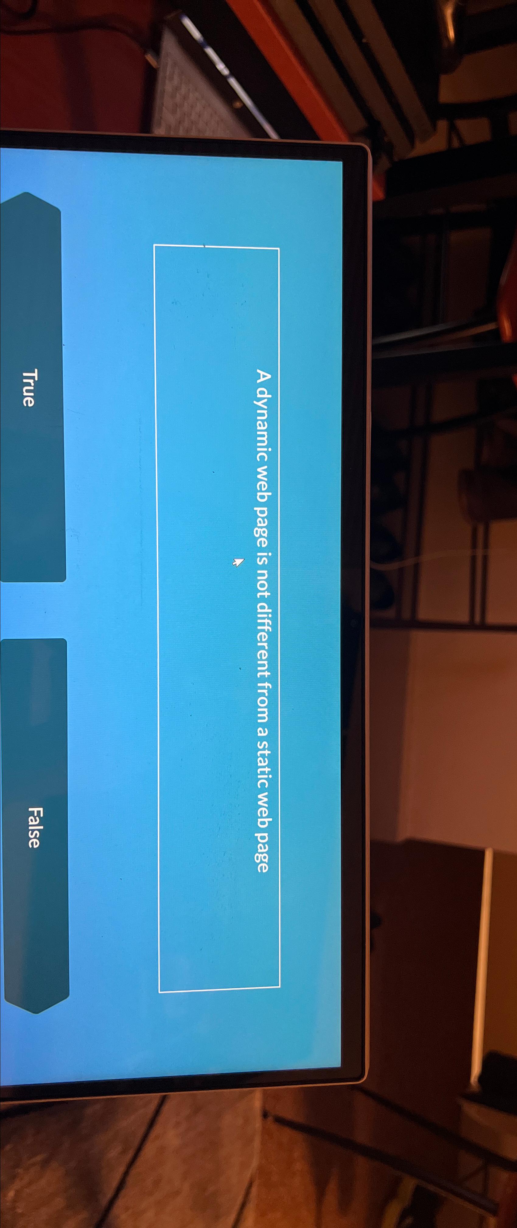  A dynamic web page is not different from a static web
