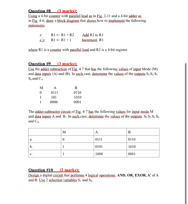 Circuit and Digital Components Question #1_(4 marks): Convert the following numbers with