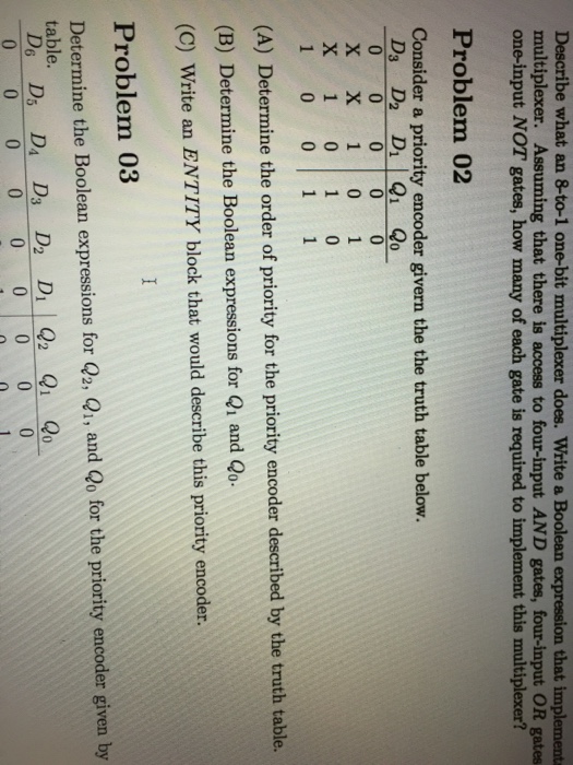  Problem 2 Write a Boolean expression that implement multiplexer. Assuming that