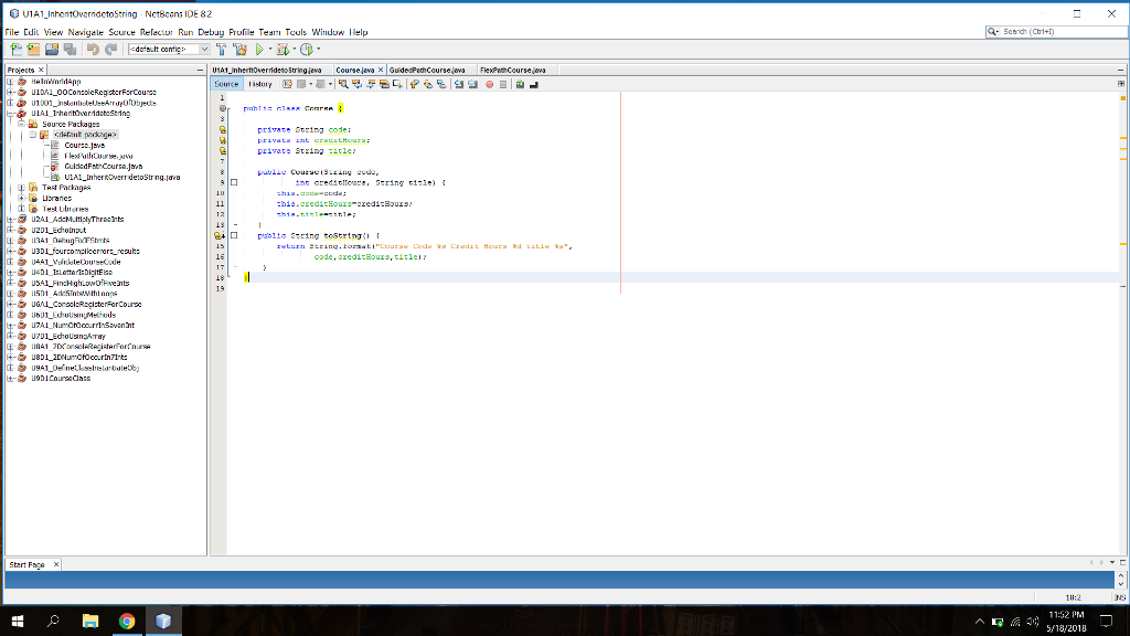 should be These are screenshots of my code with the last screenshot