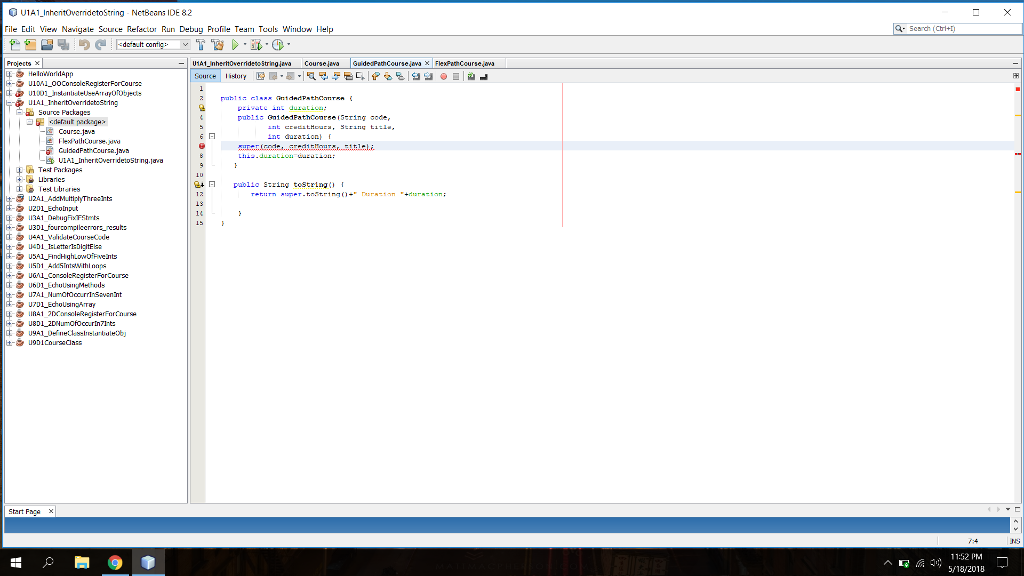 showing the error I'm getting in the GuidedPathCourse code title TBD Introduction