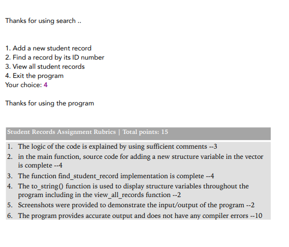 requirements of the assignment. Basically, we are going to make use of