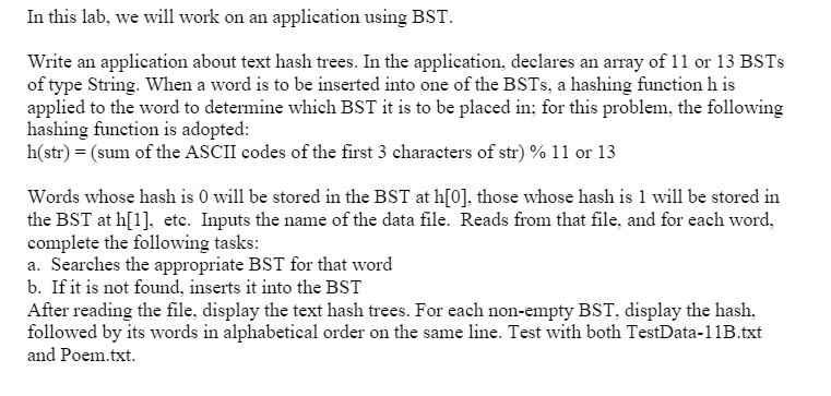 **IMPLEMENT IN JAVA PLEASE** Here is the text file: DEAR MARLIN THE