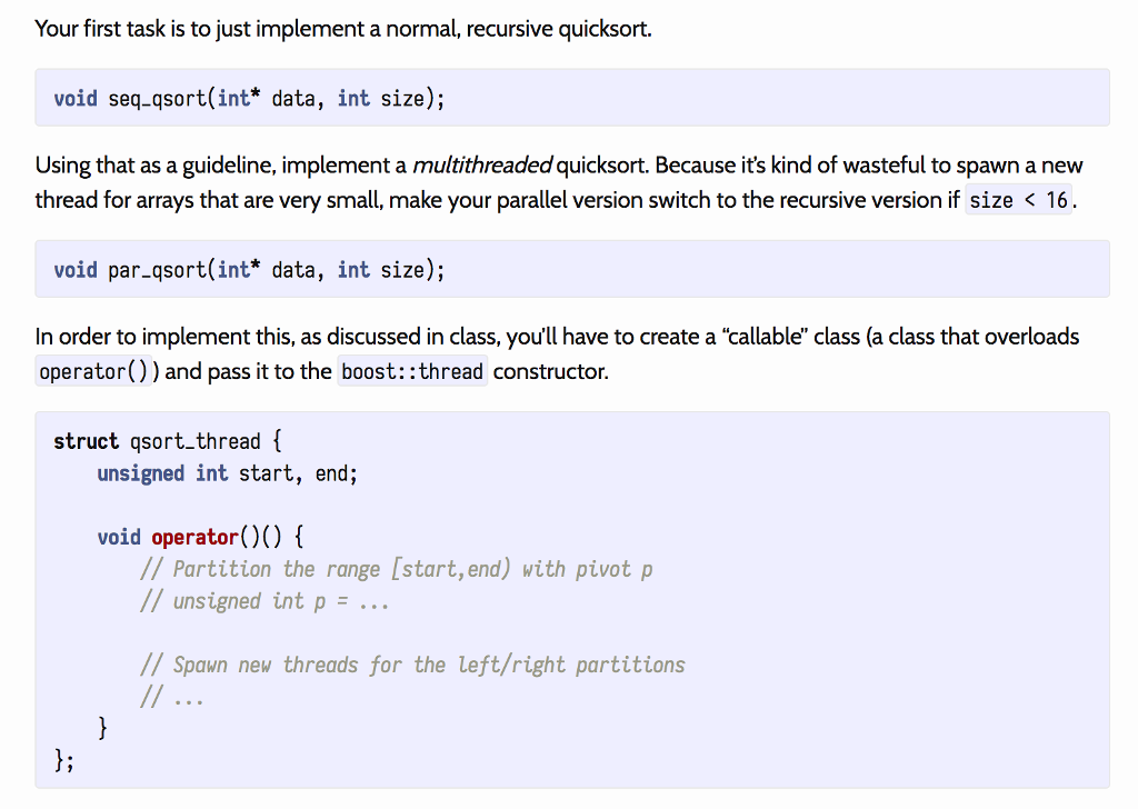 assignment due for my C++ data structure class. I find it too
