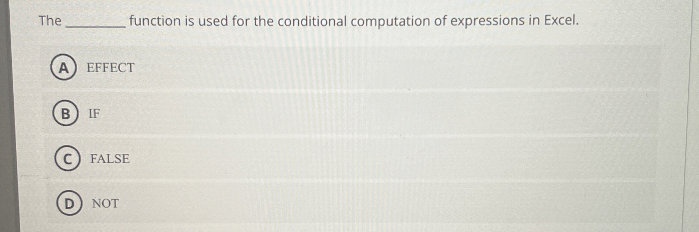  The q, function is used for the conditional computation of expressions