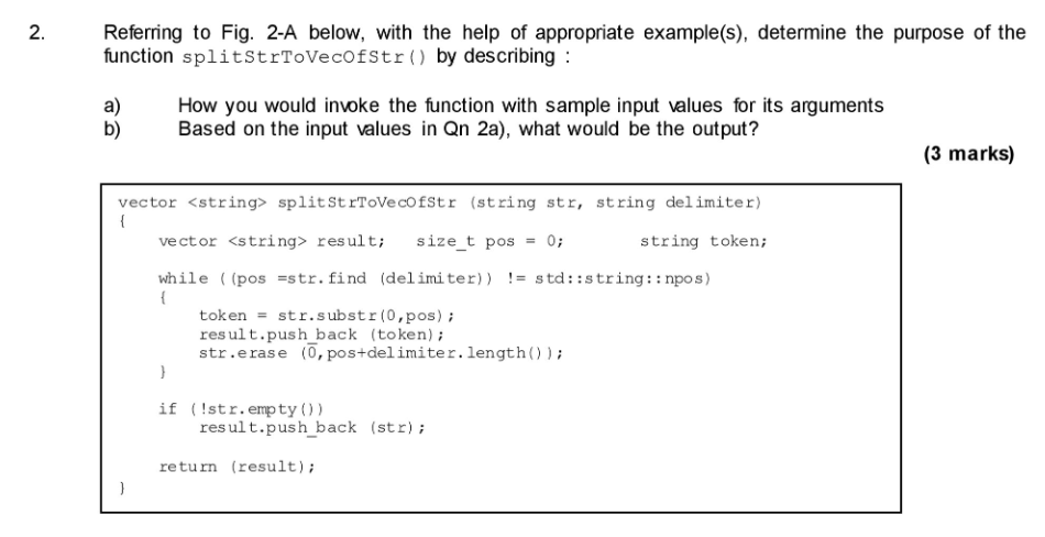 Using C++ Program: 2. Referring to Fig. 2-A below, with the help