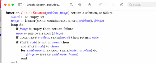 Using this psuedocode attached below. Can you write a pacman code for