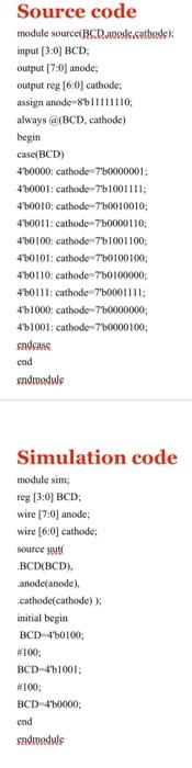 (in decimals) of two 4-bit binary inputs. As only one decimal digit