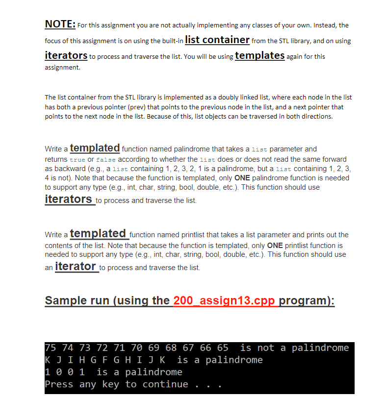  200_assign13.cpp #include #include #include // list class-template definition using namespace std;