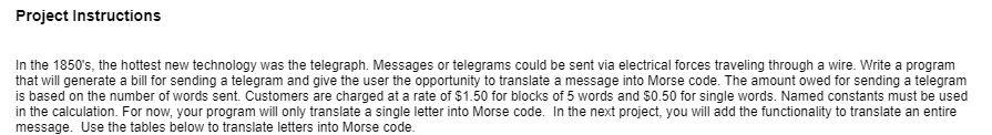 simple python program please Project Instructions In the 1850's, the hottest new