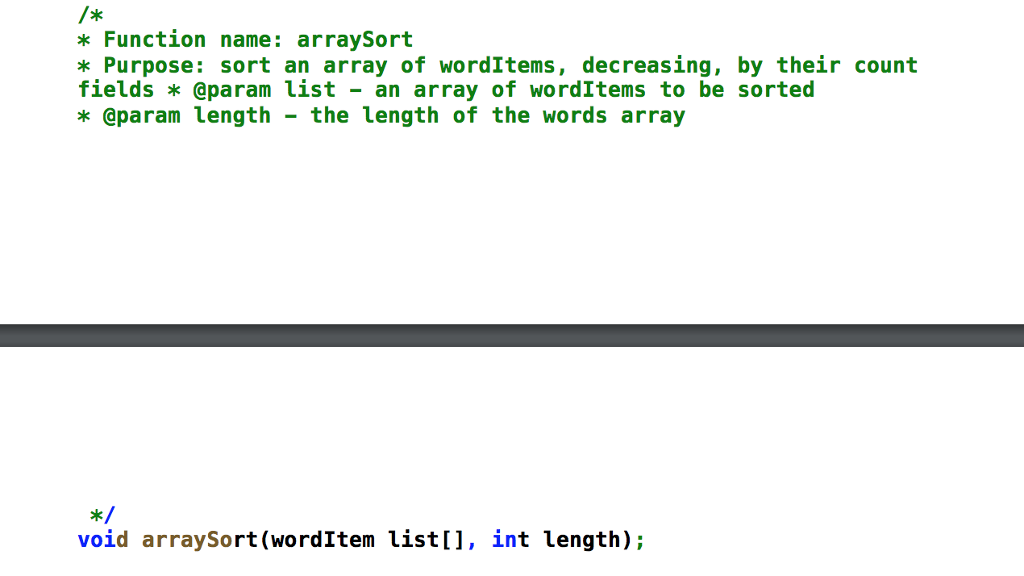 Write the C++ function given in the description below. (Scroll down). Function