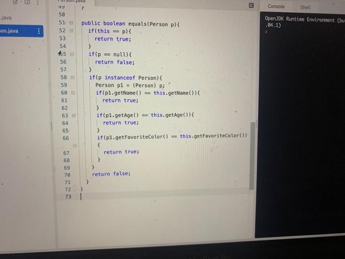 Points-3 points for each instance variable being included, 1 point foc formatting)