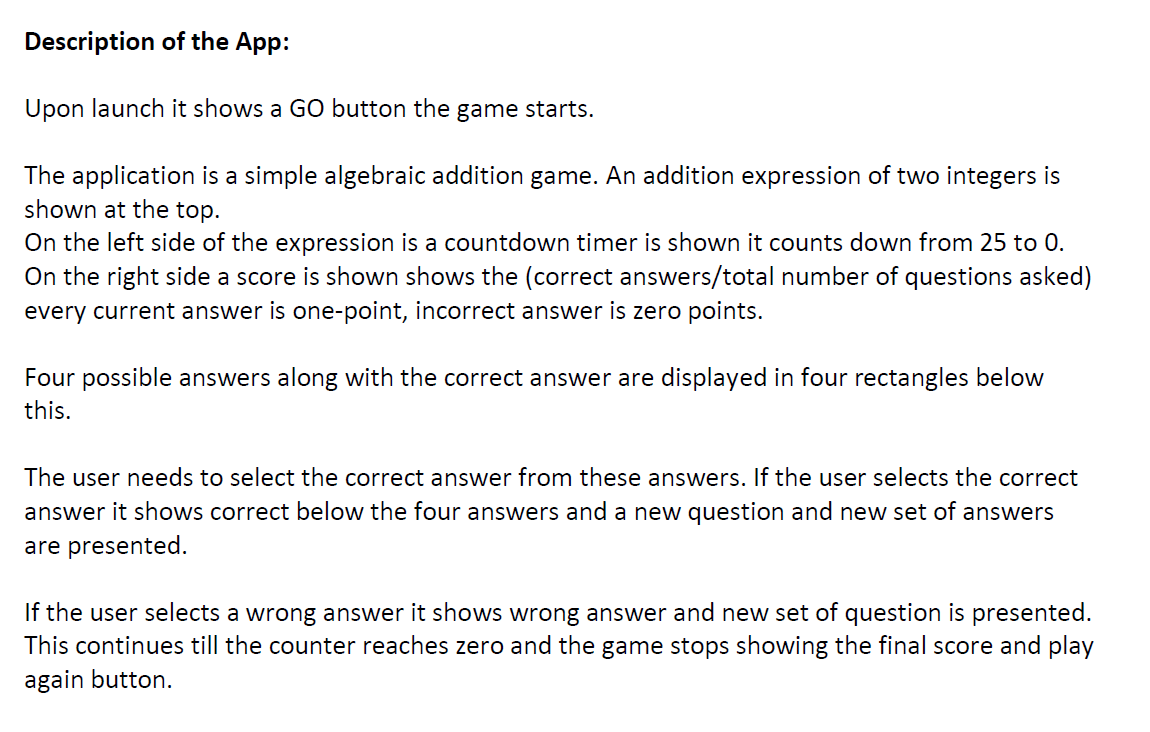 Hello please help me create a quiz app using java in android