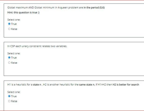 Global maximum AND Global minimum in 4-queen problem are in the