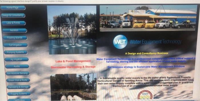 Is the folowing a good interface design?? justify your answer (explain in