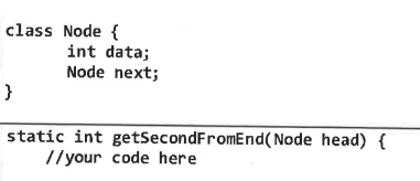 head of a linked list and returns the value of the element