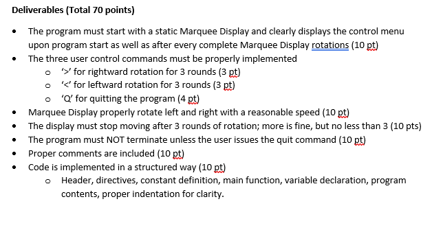 line output, looping, and flow control in class. Now you can put