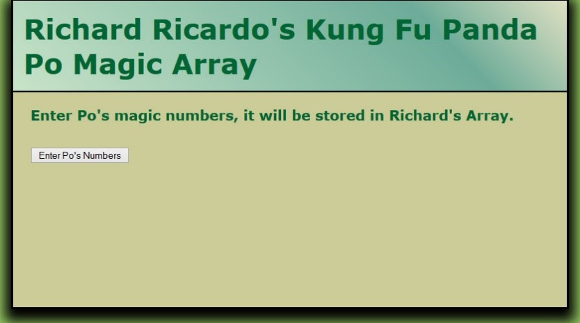 Write a javascript program that asks the user for Pos magic numbers.