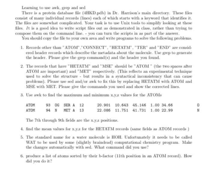  System level programming Learning to use awk, grep and sed There