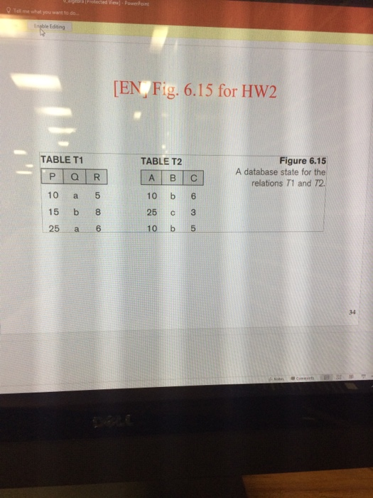 This problem is based on tables T1 and T2 from Elmasri Figure