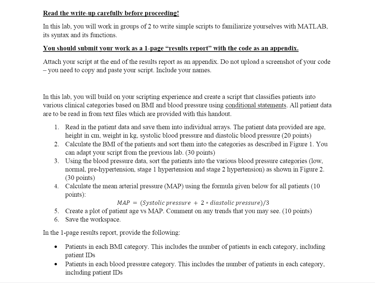 /*-+PLEAS USE MATH LAB ASAP Read the write-up carefully before proceeding! In