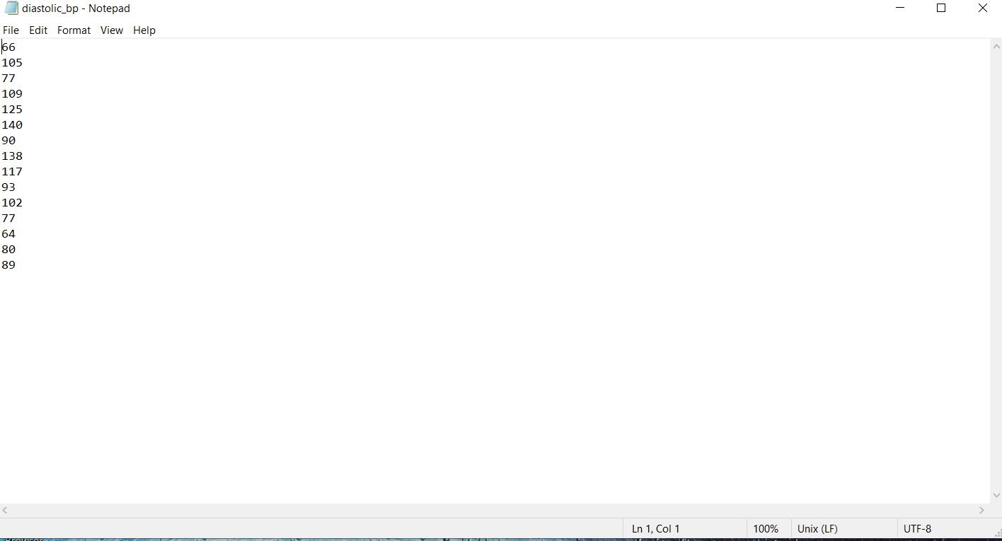 as an appendix. Attach your script at the end of the results