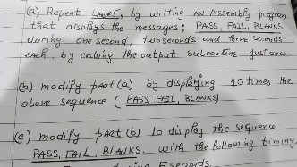 NEED HELP MAKING AN ASSEMBLY CODE FOR THE SDK-85 questions are below