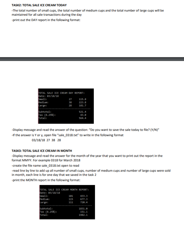 in 3 sizes of cups, small, medium and large. Cup Size Small