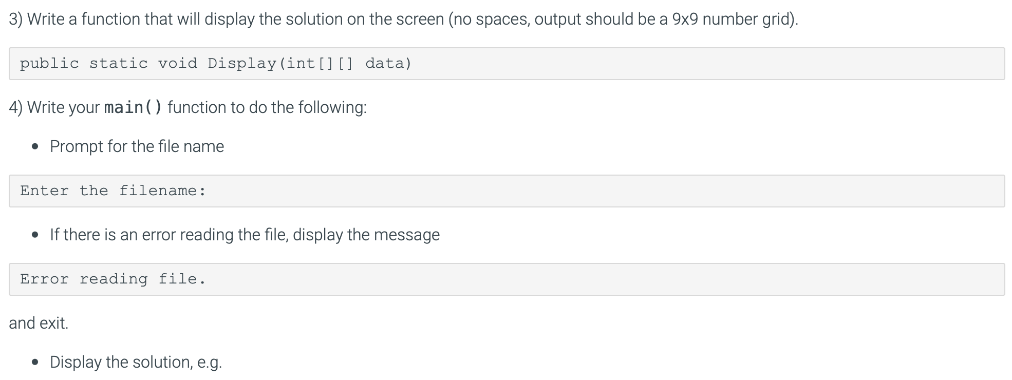 input. https://www.chegg.com/homework-help/questions-and-answers/answer-must-java-preference-including-bufferedreader-q109102391 You will be writing a program to load a file