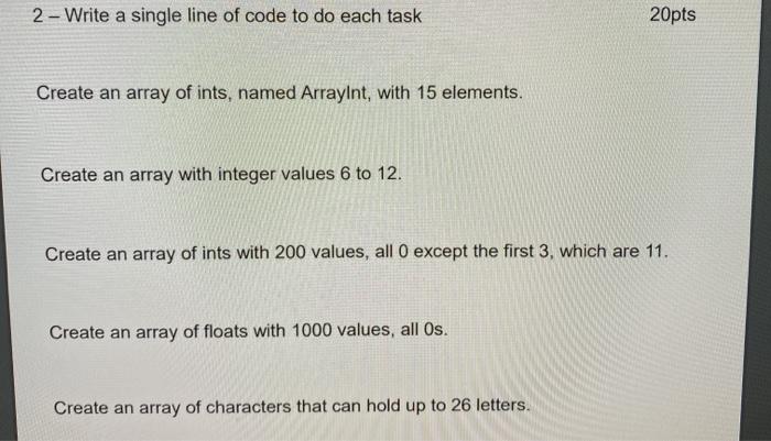  programming in C 2 - Write a single line of code