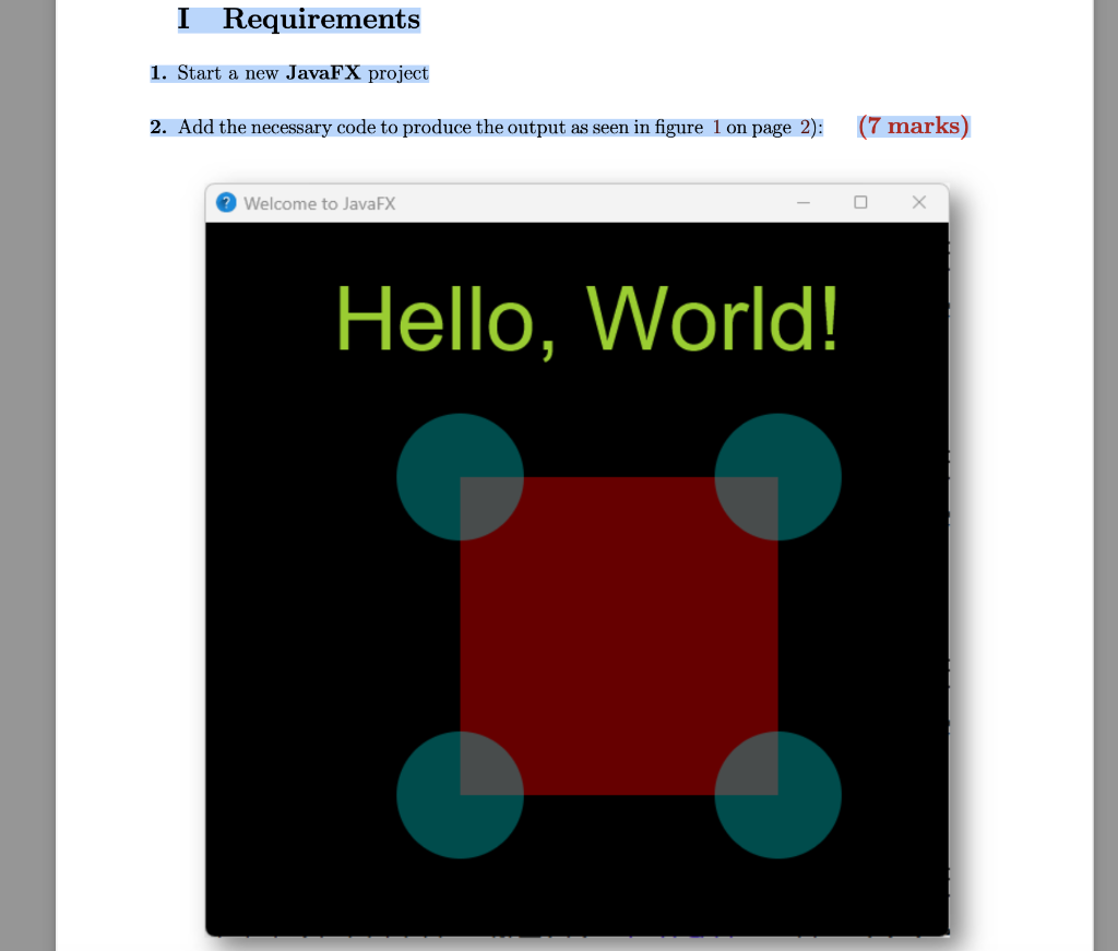  Have to create in java 1.Start a new JavaFX project 2.Add